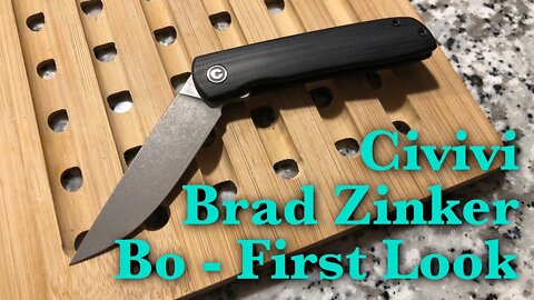 Brad Zinker Bo - Civivi - New EDC First Look - Nitro V steel
