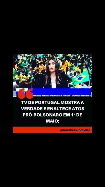 TV de Portugal mostra o que a mídia Brasil omite. #EuAutorizoPresidente