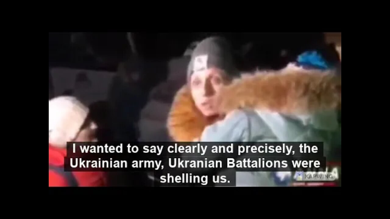 Evacuated woman from Mariupol drops some truth-bombs