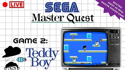 🔴LIVE - The Sega Master Quest | Game 2: Teddy Boy (1986)