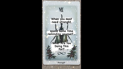 MEDITATION #strenght #motivation #drive #resilience #higherreasoning #tarot #tarotary #dailycard