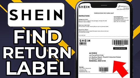 HOW TO FIND RETURN LABEL ON SHEIN