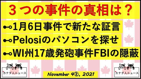 1月6日とFBI/PelosiのPCを探せ/WI州少年事件とFBIの隠蔽