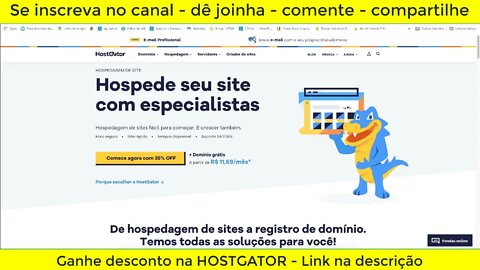 Como se cadastrar na hostgator