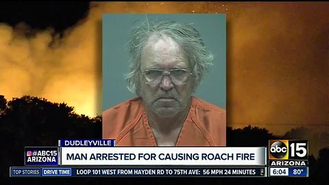 Man arrested after Roach Fire