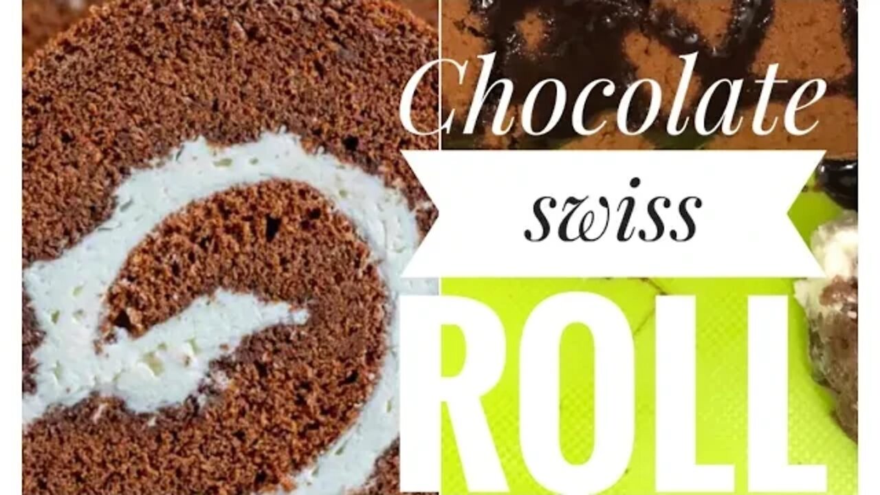 #short YouTube video/ how to make and bake chocolate Swiss roll