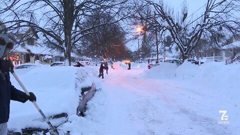 Residents in South Buffalo neighborhoods are working together to dig out of the snow