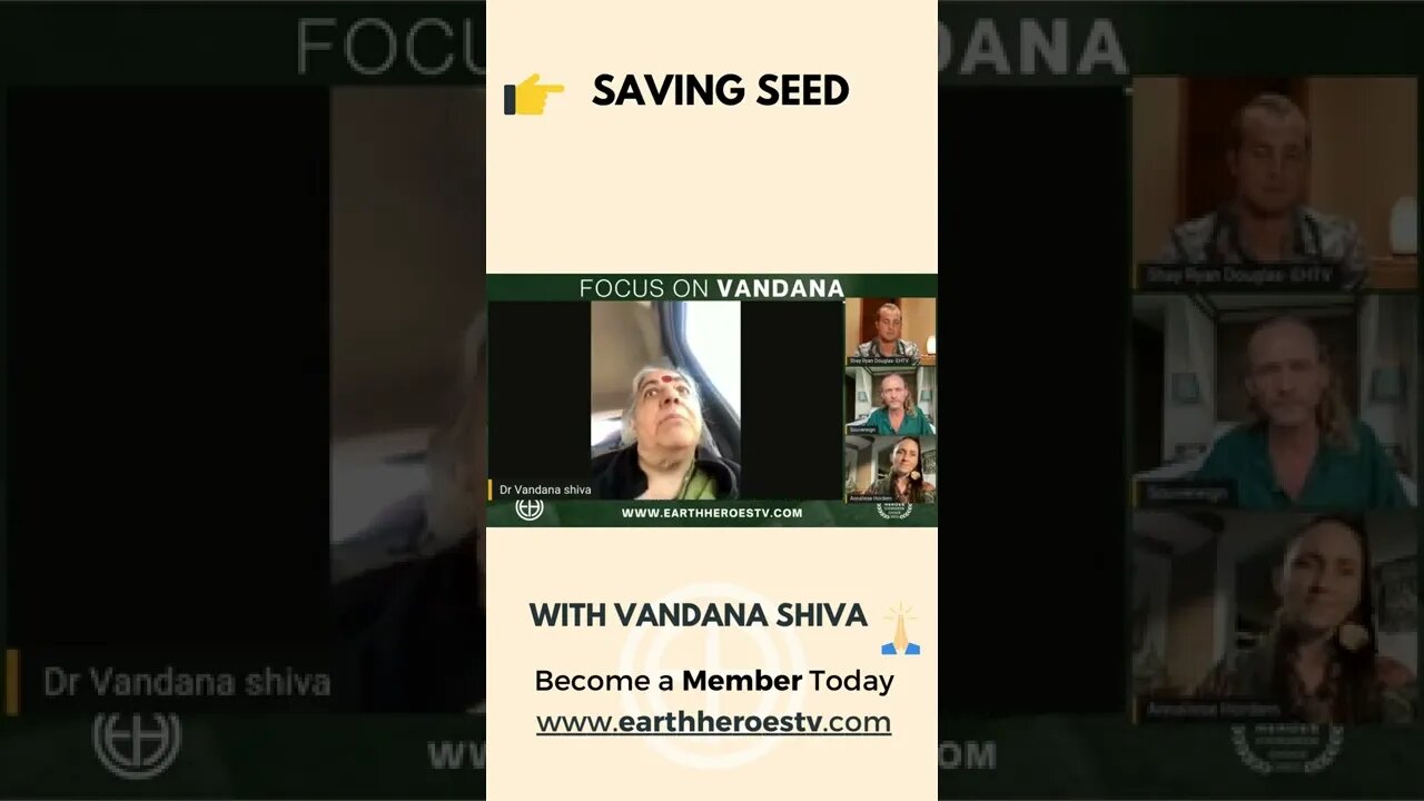 Saving Seed with Vandana Shiva #Shorts #EHTV #agriculture