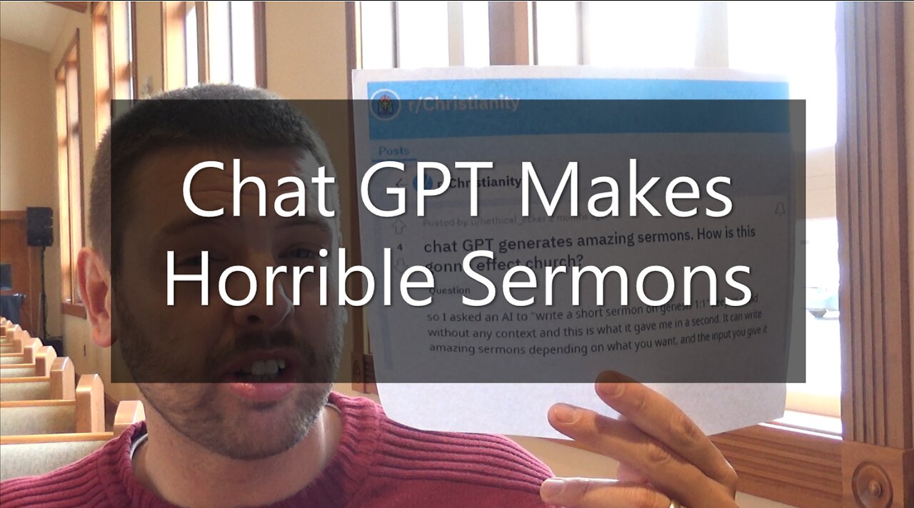 Chat GPT Makes Horrible Sermons