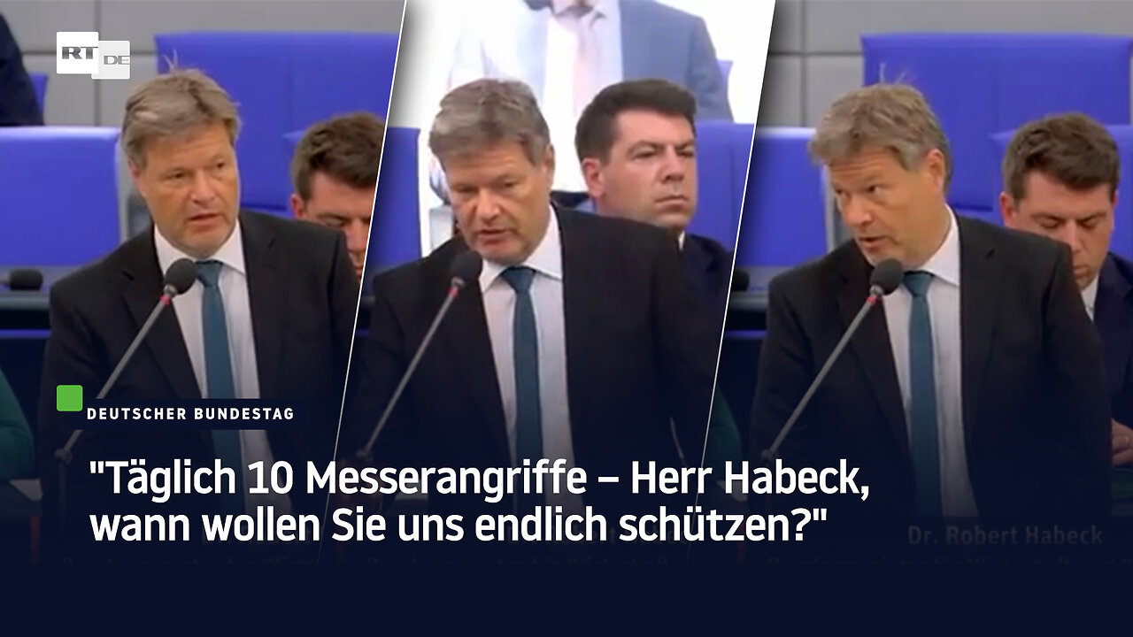 "Täglich 10 Messerangriffe – Herr Habeck, wann wollen Sie uns endlich schützen?"