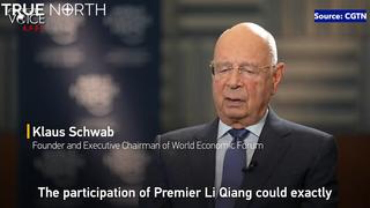 WEF Founder Klaus Schwab in a Recent Interview With the Chinese State Media Outlet CGNT Klaus Schwa