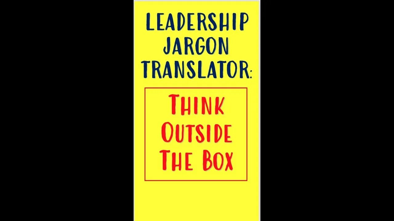 Why “Think outside the box” is in the box thinking. #shorts #leadership #Leadershipdevelopment