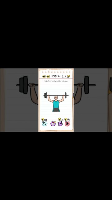 Brain Test Tricky Puzzles Level 141 Help this bobybuilder please.
