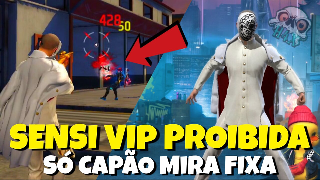 MELHOR App para subir capa na atualização free fire (Melhor SENSI VIP)