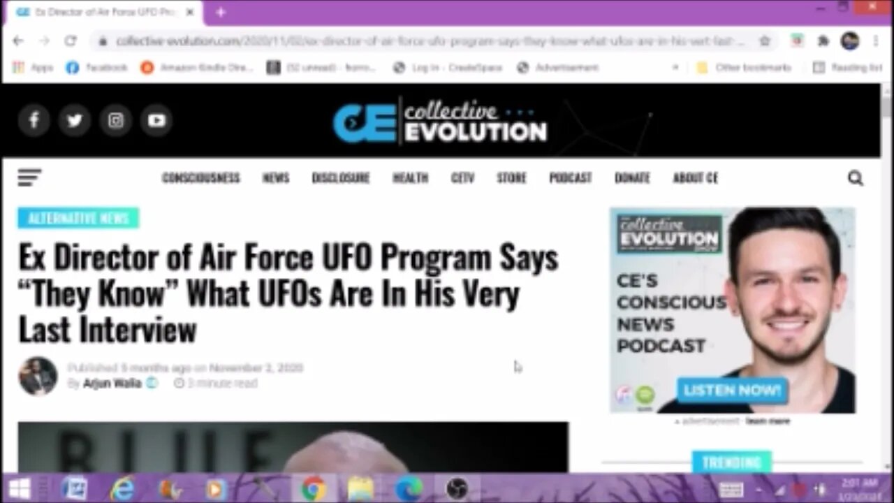 Ex Director Of Project Blue Book Says They Know What UFOS Are Paranormal News