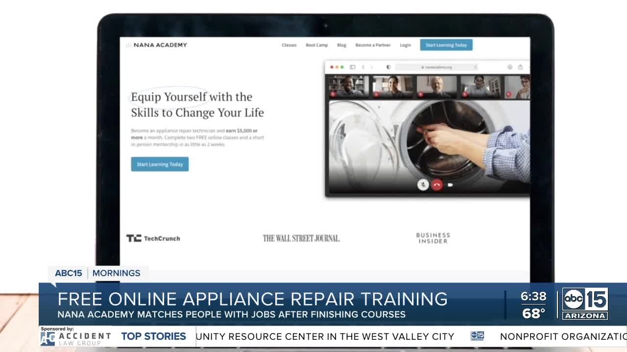 Free online appliance repair training