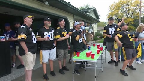 Steelers fans visit Lambeau Field