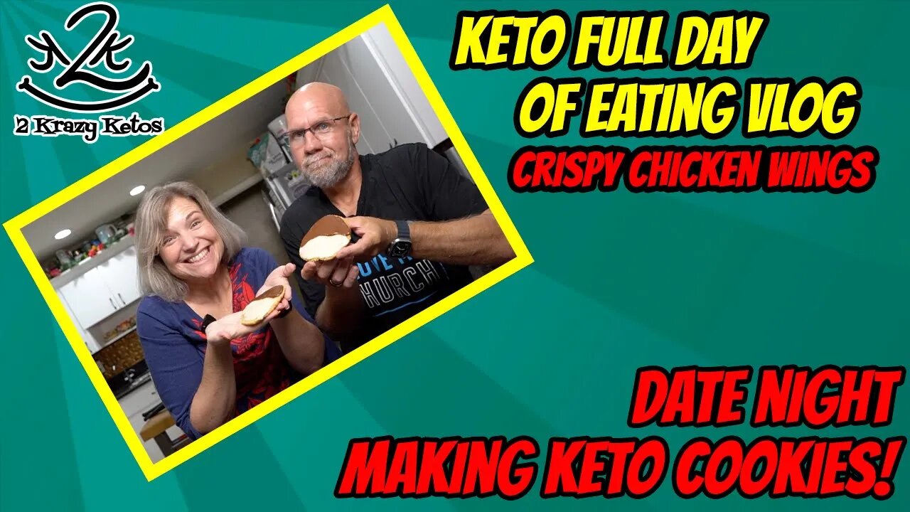 Keto Black & White Cookies | What we eat on Keto | Keto Crispy Chicken Wings