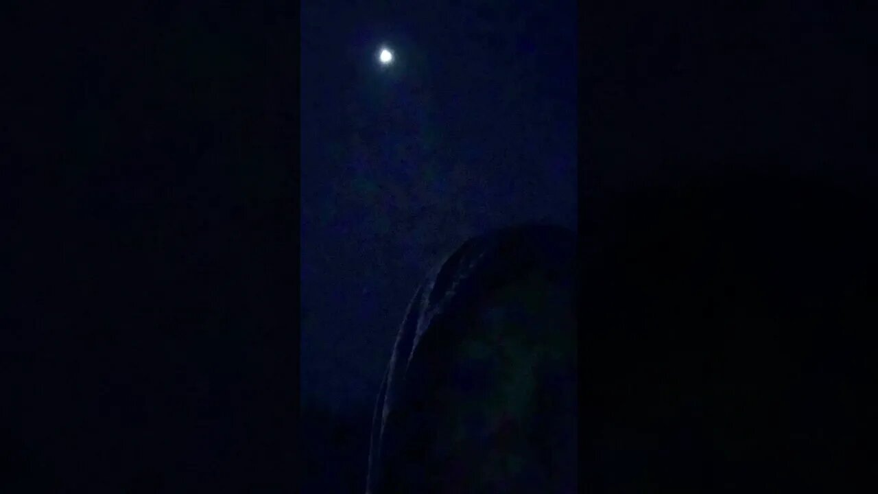 The Moon crept up behind me