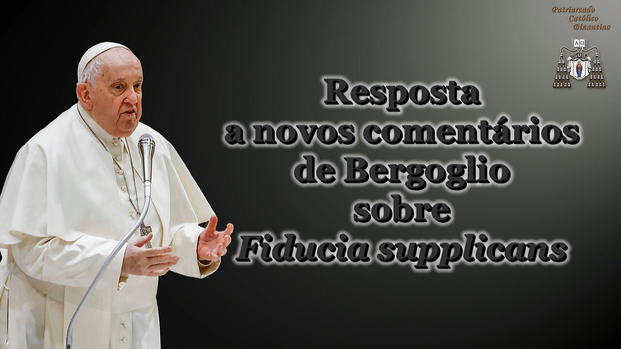 Resposta a novos comentários de Bergoglio sobre Fiducia supplicans