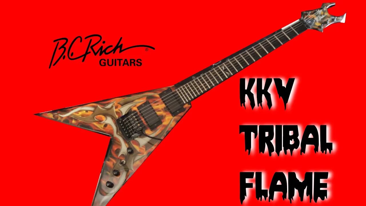 My Guitars B C Rich KKV Tribal Flame Kerry King