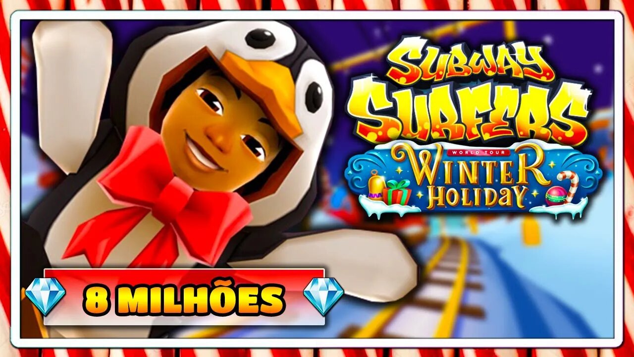 Subway Surfers Winter Holiday 2019 | 8 Milhões com o Malik Penguin