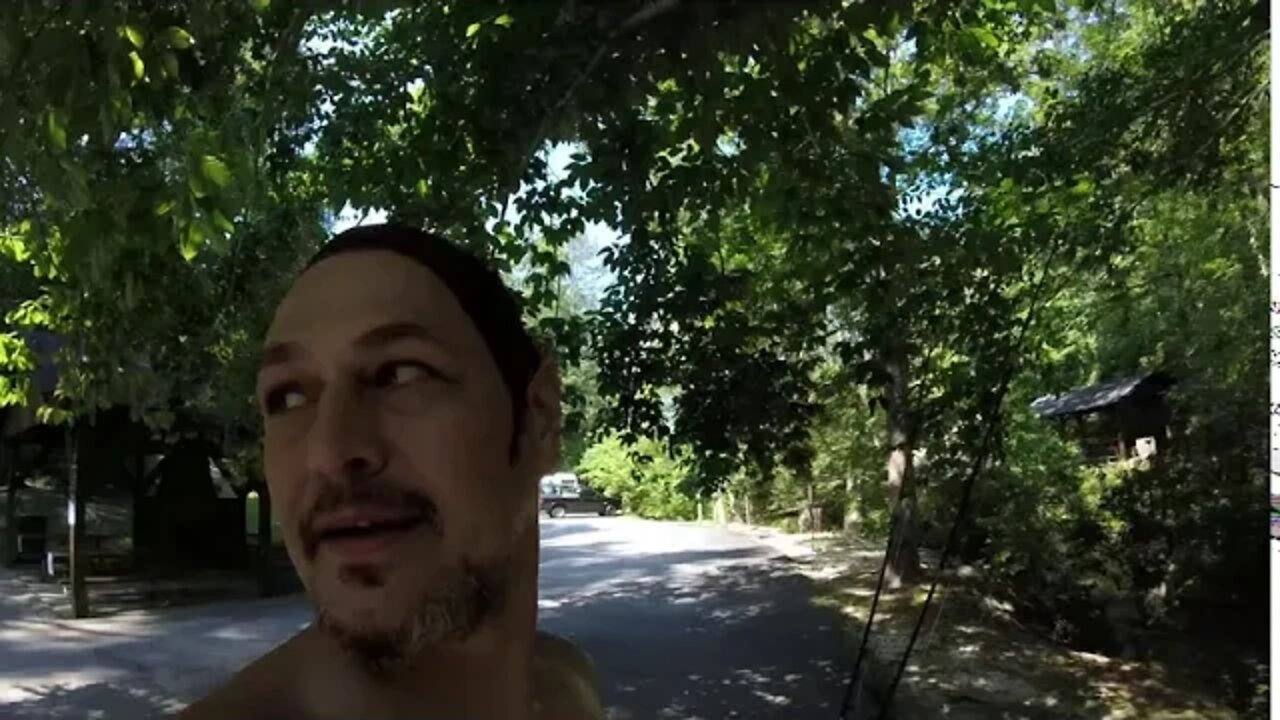 Follow us as we go over the "drunken bridge"