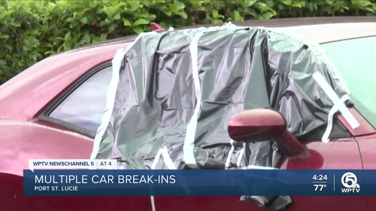 17 vehicles broken into at Port St. Lucie apartment complex