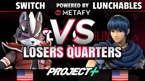 FPS4 Online - Switch (Wolf) vs. TLOC | Lunchables (Marth/Roy) - Project+ Losers Quarters