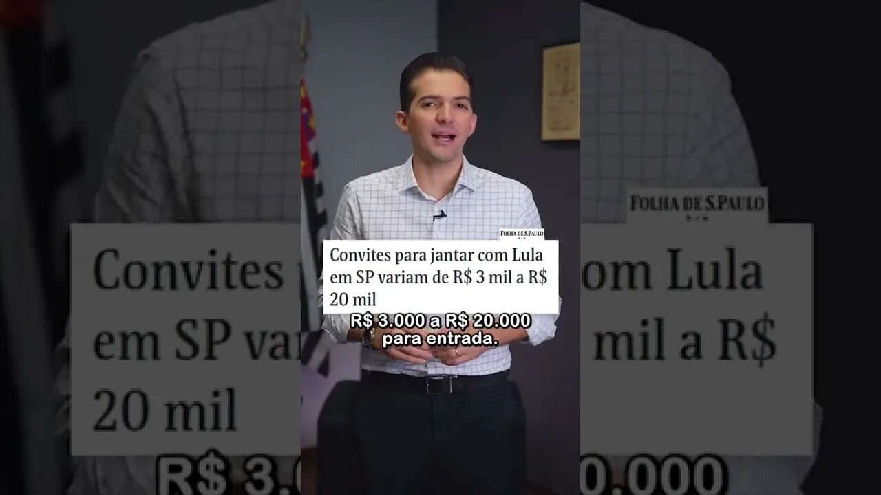O ex-presidiĆ”rio Lula que gosta dos pobres e cobra 20mil em um jantar. š© #shorts #lula #bolsonaro