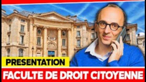 Présentation de la faculté de droit citoyenne ! Fabrice Di Vizio