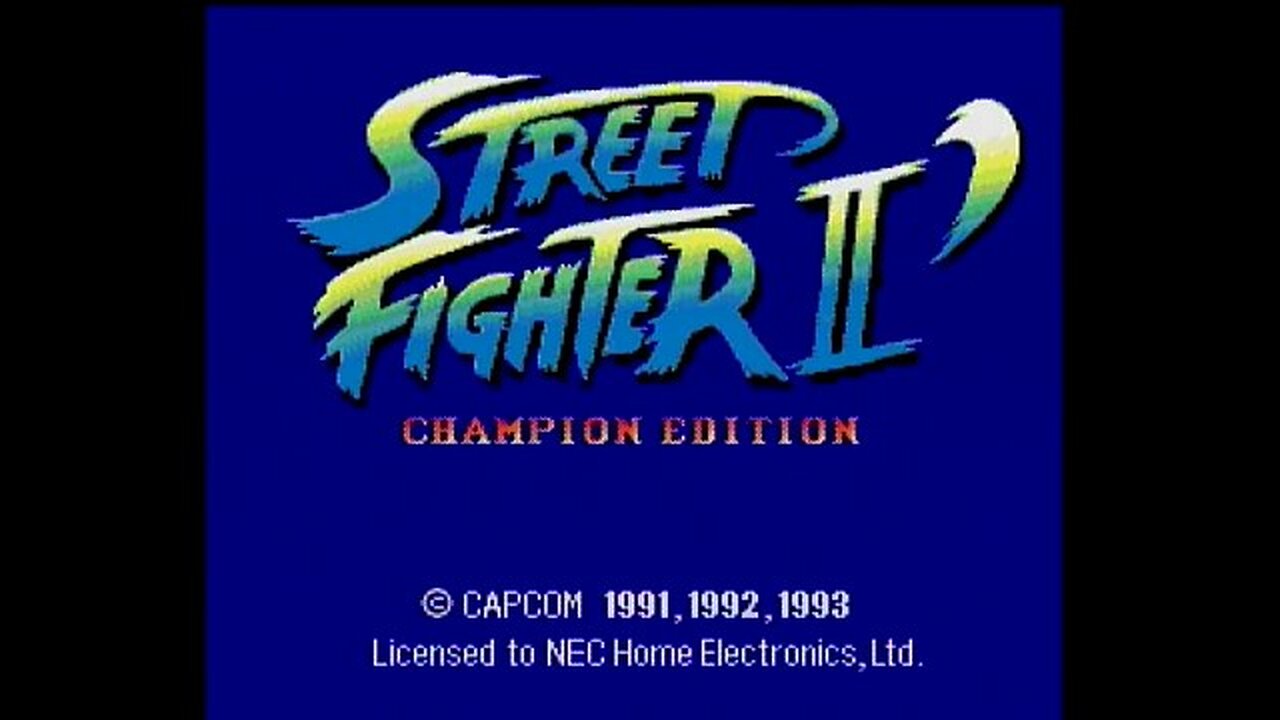 Street Fighter II CE - PC Engine