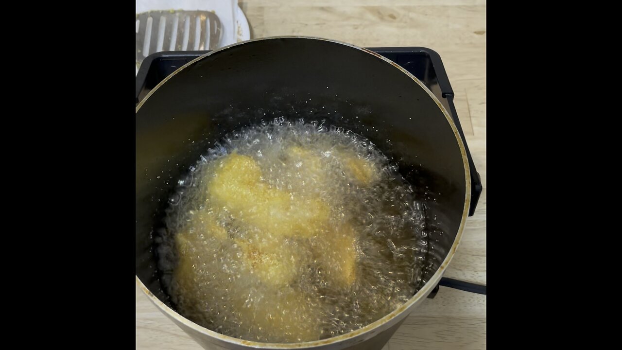 Fresh Caught Fish and Taters Deep Fried in Vintage Fry Daddy