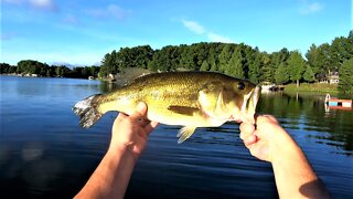 Intense Bass Fishing - Beautiful Silver Lake - Part 1