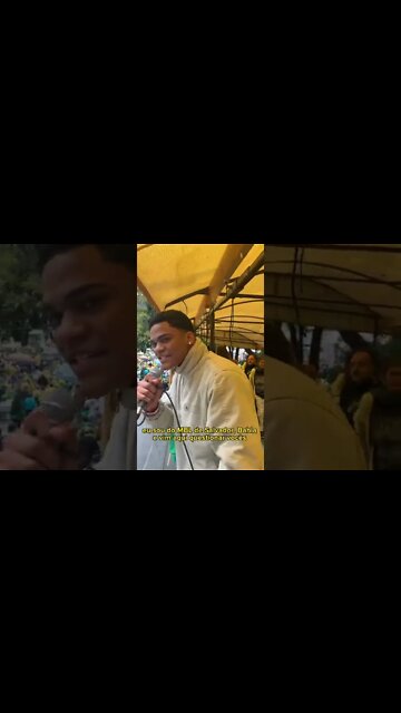 JOVEM SOBE NO CARRO DE SOM E QUASE APANHA! | #shorts do MBL