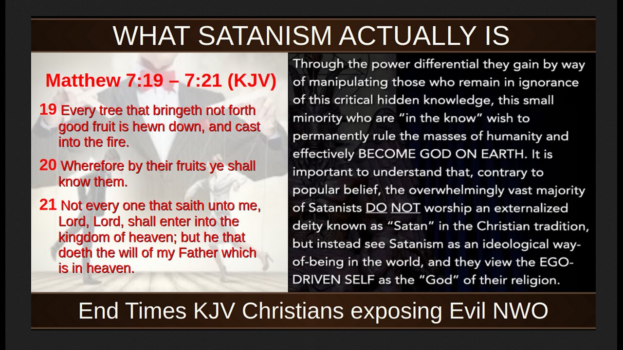 WHAT SATANISM ACTUALLY IS