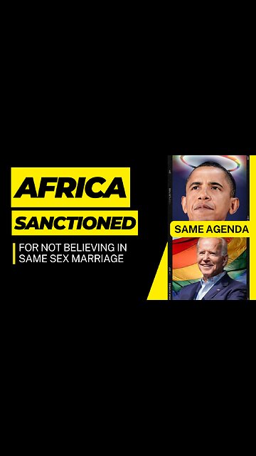 Africa Sanctioned for not believing in Same Sex Marriage