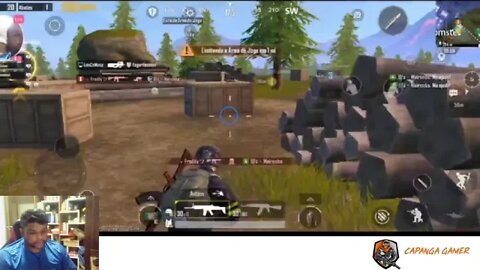 Live jogando PUBG Mobile com Capanga pai