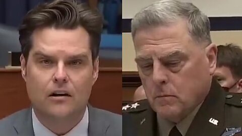 Matt Gaetz Leaves Biden's General SPEECHLESS In Congress