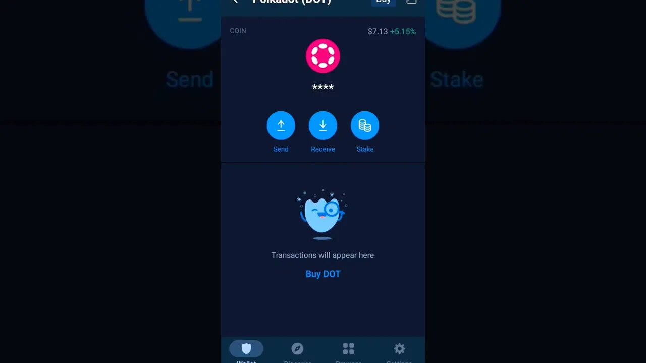 POLKADOT STAKING CRYPTOCURRENCY IN TRUSTWALLET #trustwallet #staking #cryptostaking #polkadot #eth