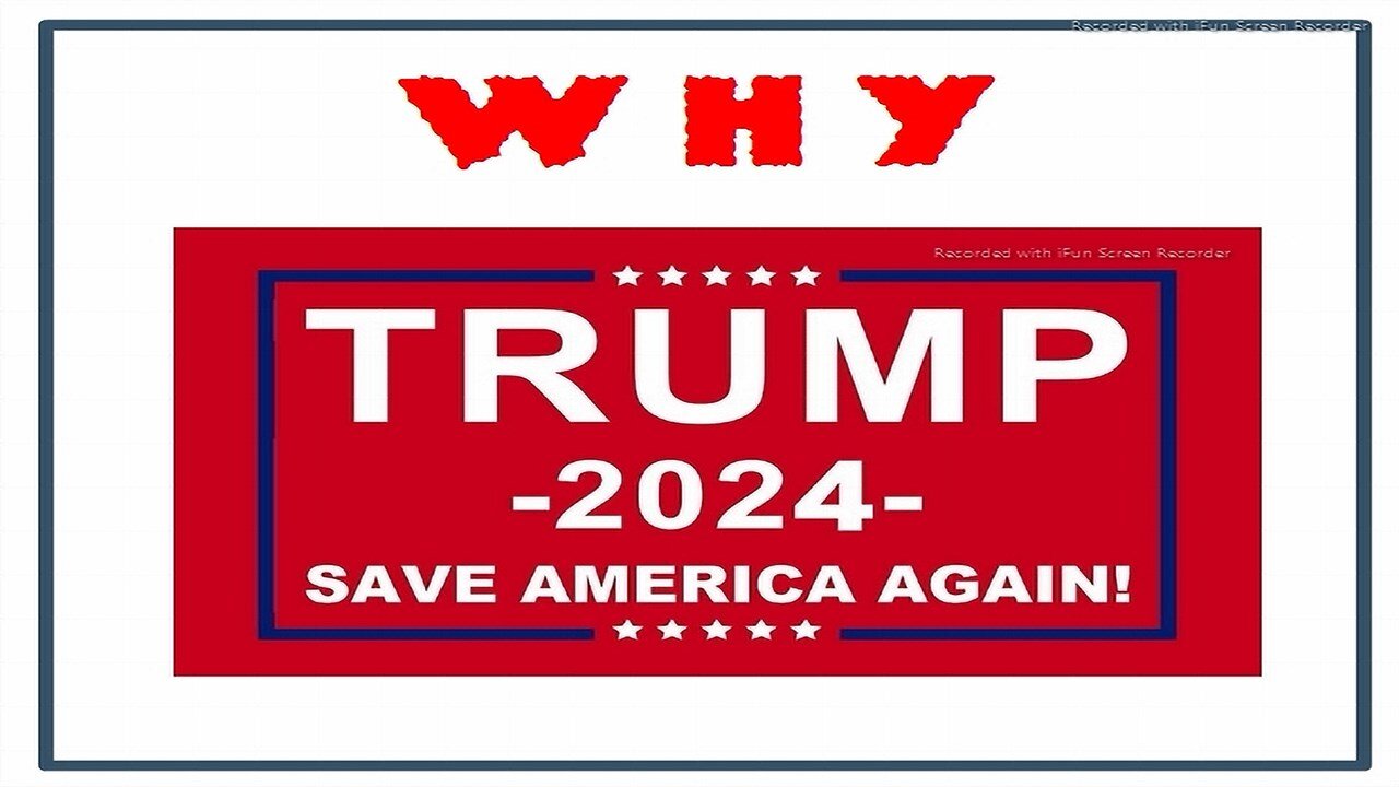 WHY TRUMP 2024? - HOW MUCH COURAGE OR CURIOSITY TO FIND OUT? YES, THIS IS A TEST. Video is 3 mins.