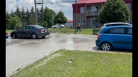 Bris d'aqueduc Saint Georges Ouest - 15 juillet 2021