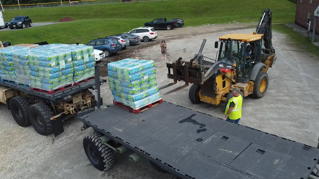 Vermont National Guard Water Delivery-Ludlow