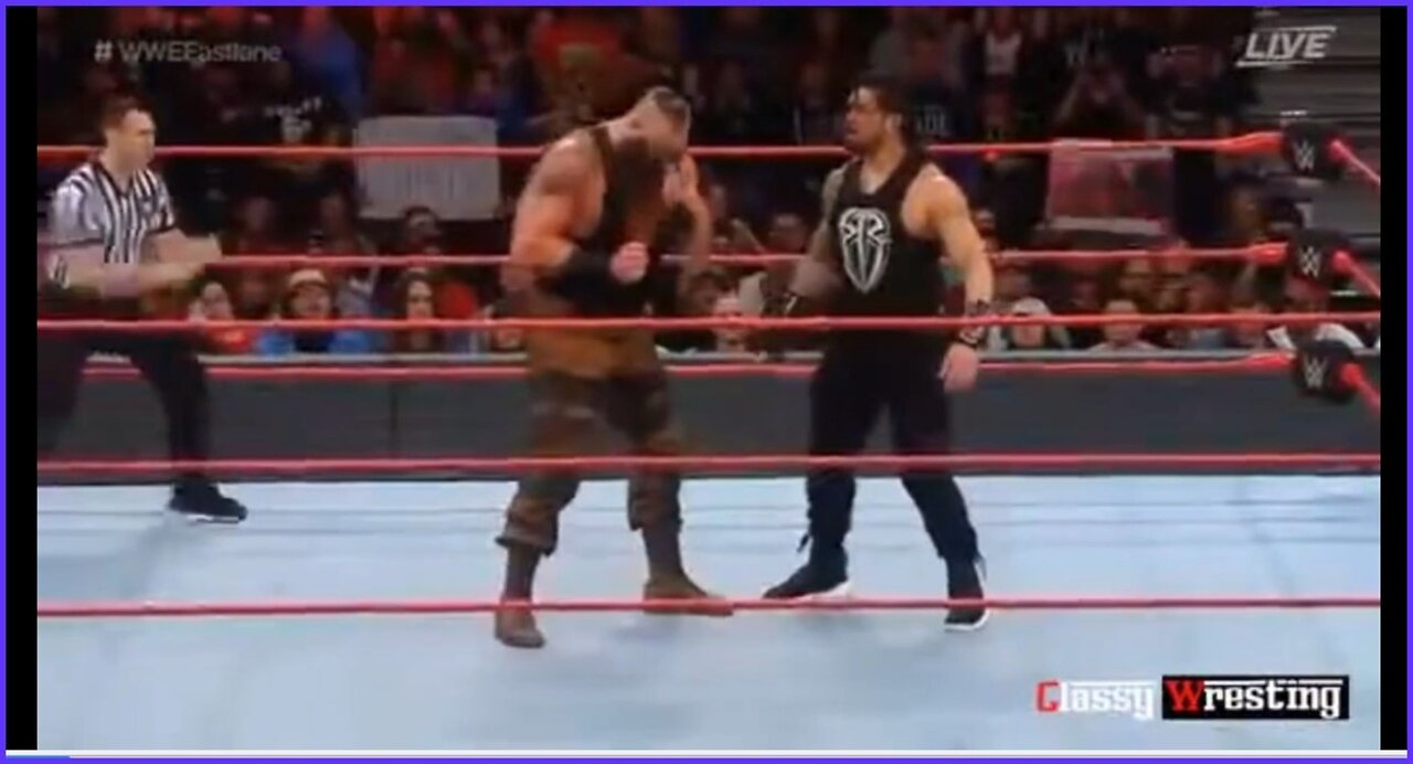 WWE FASTLANE Roman vs Baroun and Goldberg vs Kevin