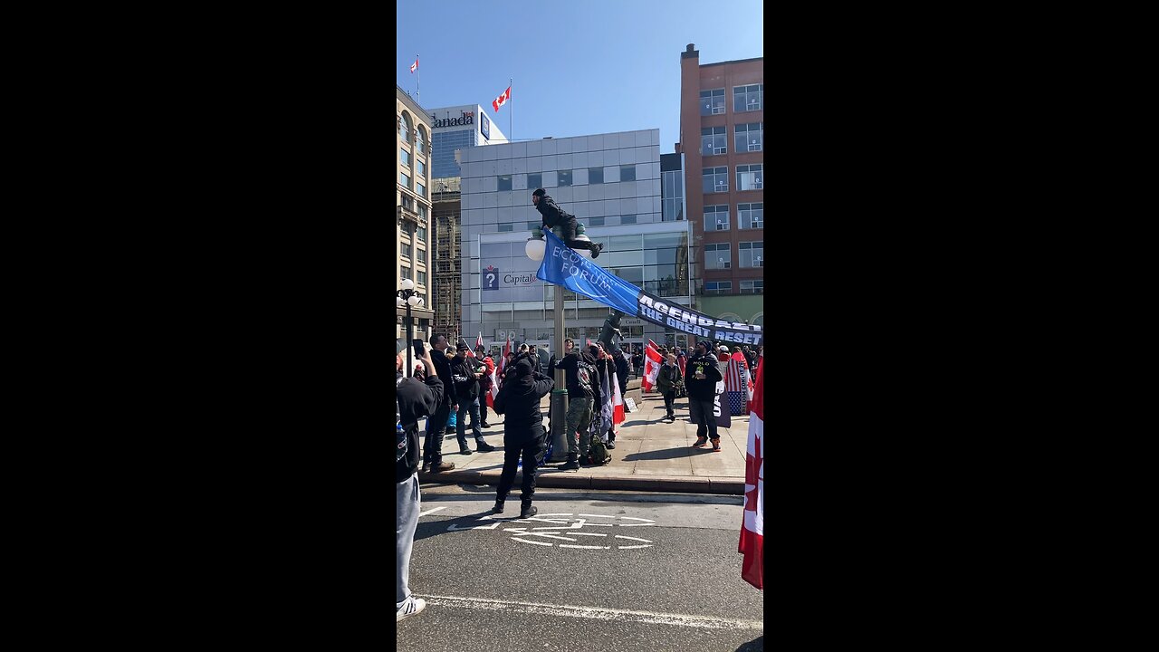 Pole climbing freedom fighters