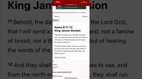 The Famine Of The Word Approaches! Pt. 2