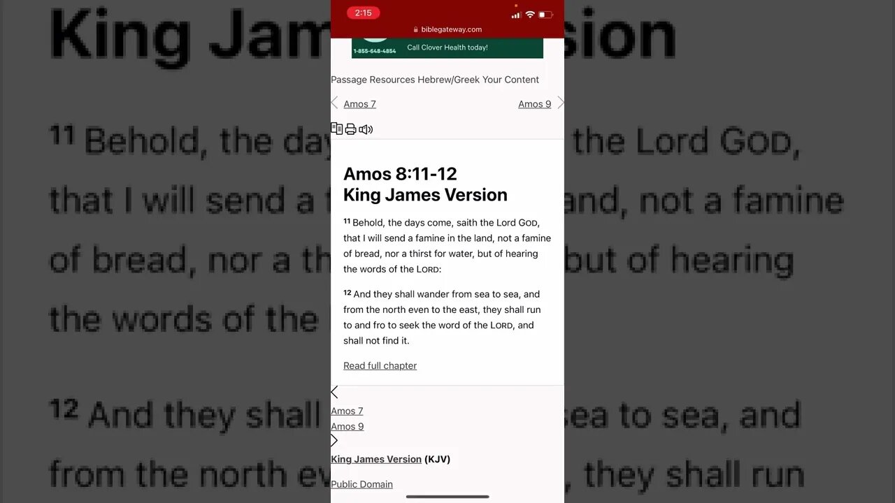 The Famine Of The Word Approaches! Pt. 2