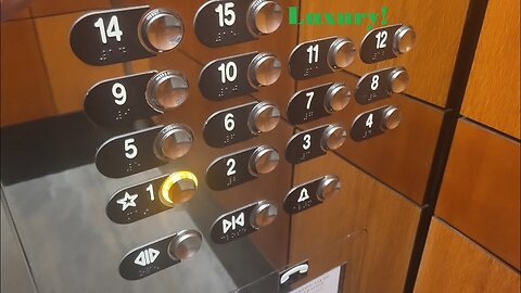 Amazing 1997 Otis Luxury Elevonic 411 Traction Elevators at 6000 Fairview (Charlotte, NC)