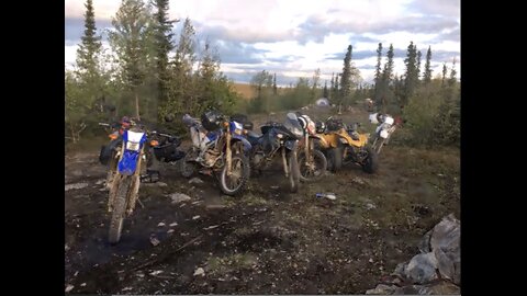 Memorial day weekend camping trip on Motorcycles