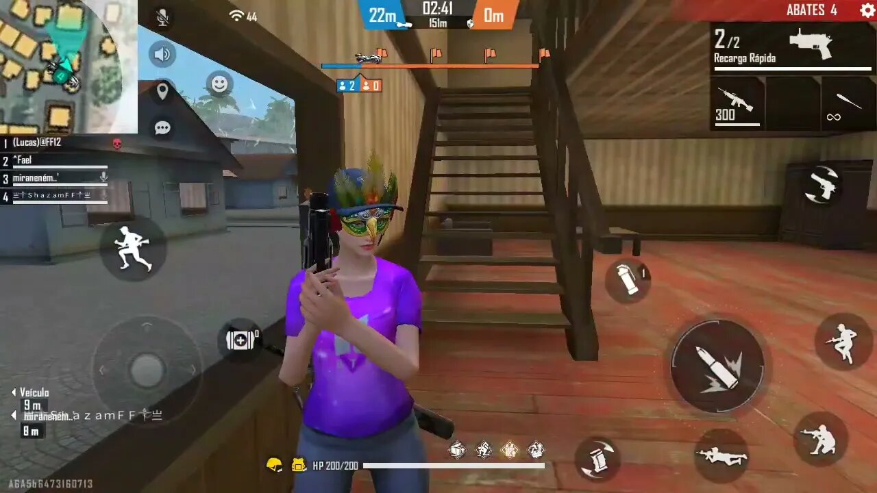 FREE FIRE ATAQUE A COMBOI ( BERMUDA ) 4X4